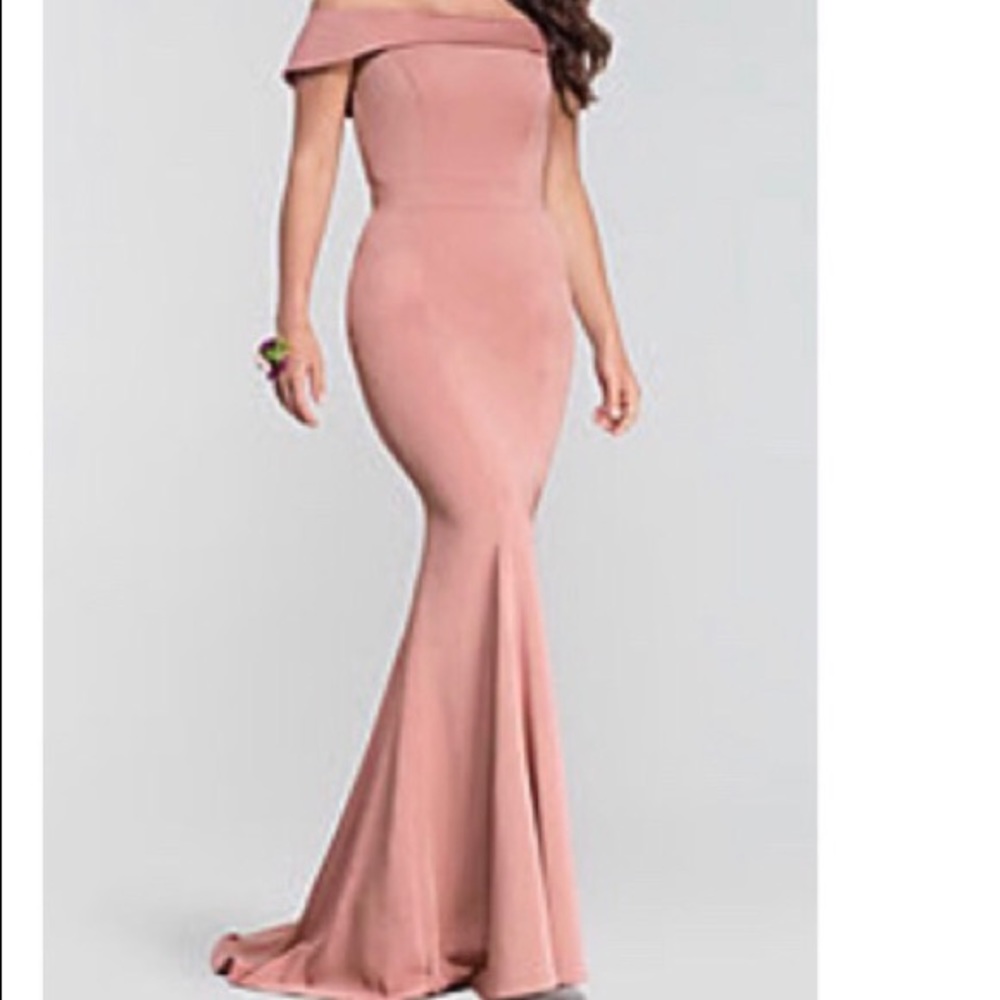 Kleinfeld Off the shoulder Bridesmaid Dress